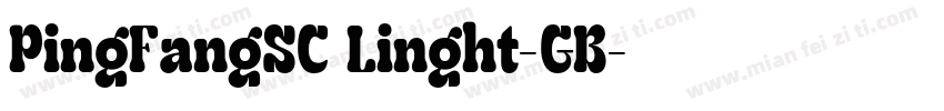PingFangSC Linght-GB字体转换